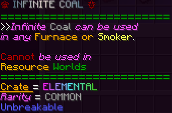 Infinite Coal